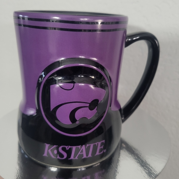 Kansas State University Coffee Mug Purple 3D Wildcat KState K-State K State - Picture 3 of 7